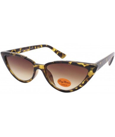 Cat Eye Round Pointy Cat Eye Sunglasses - Tortoiseshell Brown - CI197XO3CAW $26.73