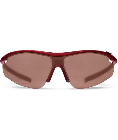 Sport Zeta Red Golf Sunglasses with ZEISS P5020 Red Tri-flection Lenses - CQ18KMW56RX $33.77