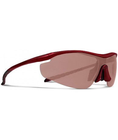 Sport Zeta Red Golf Sunglasses with ZEISS P5020 Red Tri-flection Lenses - CQ18KMW56RX $33.77