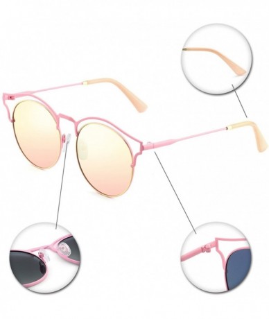 Oval Stylish Polarized Sunglasses 100% UV Protection For Women - E-pink - CU18EXUHTHK $33.08