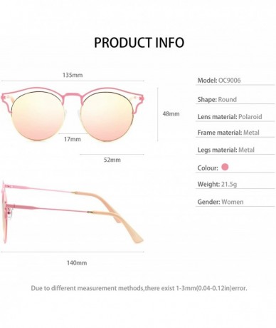 Oval Stylish Polarized Sunglasses 100% UV Protection For Women - E-pink - CU18EXUHTHK $33.08