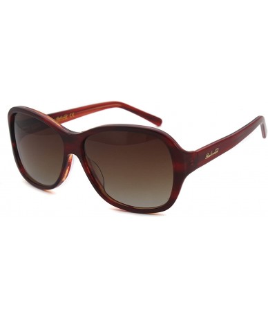 Aviator Women Classic Design Acetate UV Protection Sunglasses - Red Stripe - C617Y0KOLDE $42.17