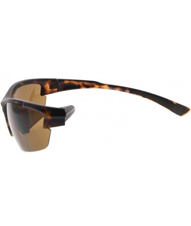 Sport Sports Half-Rim Bifocal Sunglasses Anti-UV Sunglasses for Readers - Matte Demi - CA189X5KSRT $38.98