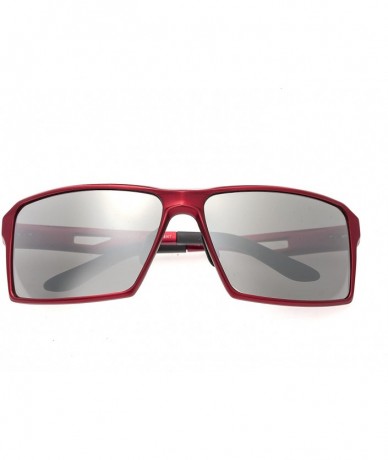 Sport Centaurus Aluminium Sunglasses - Red/Silver - CD12DI2QW8R $82.64