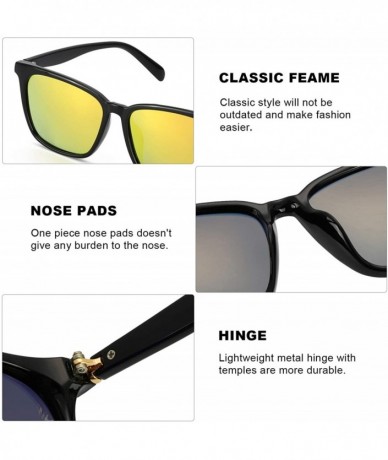 Sport Unisex Mirrored Sunglasses Polarised - Retro Style Design UV400 Protection Eyewear for Men Women - CY19272OWE9 $21.88