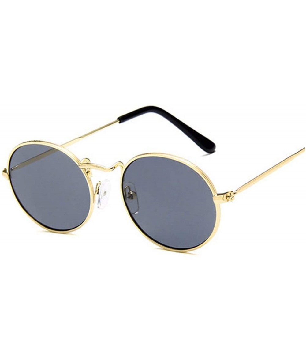 Sport 2019 Retro Round Yellow Sunglasses Women Brand Designer Sun Glasses For Women Alloy Mirror Sunglasses Female - CV18W786...