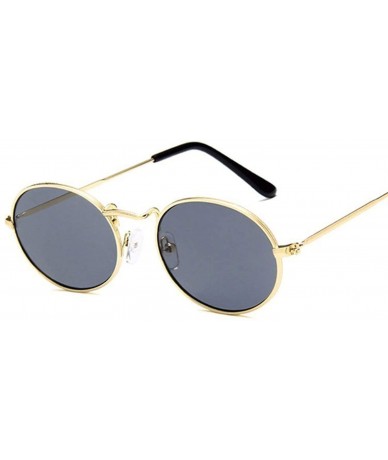 Sport 2019 Retro Round Yellow Sunglasses Women Brand Designer Sun Glasses For Women Alloy Mirror Sunglasses Female - CV18W786...