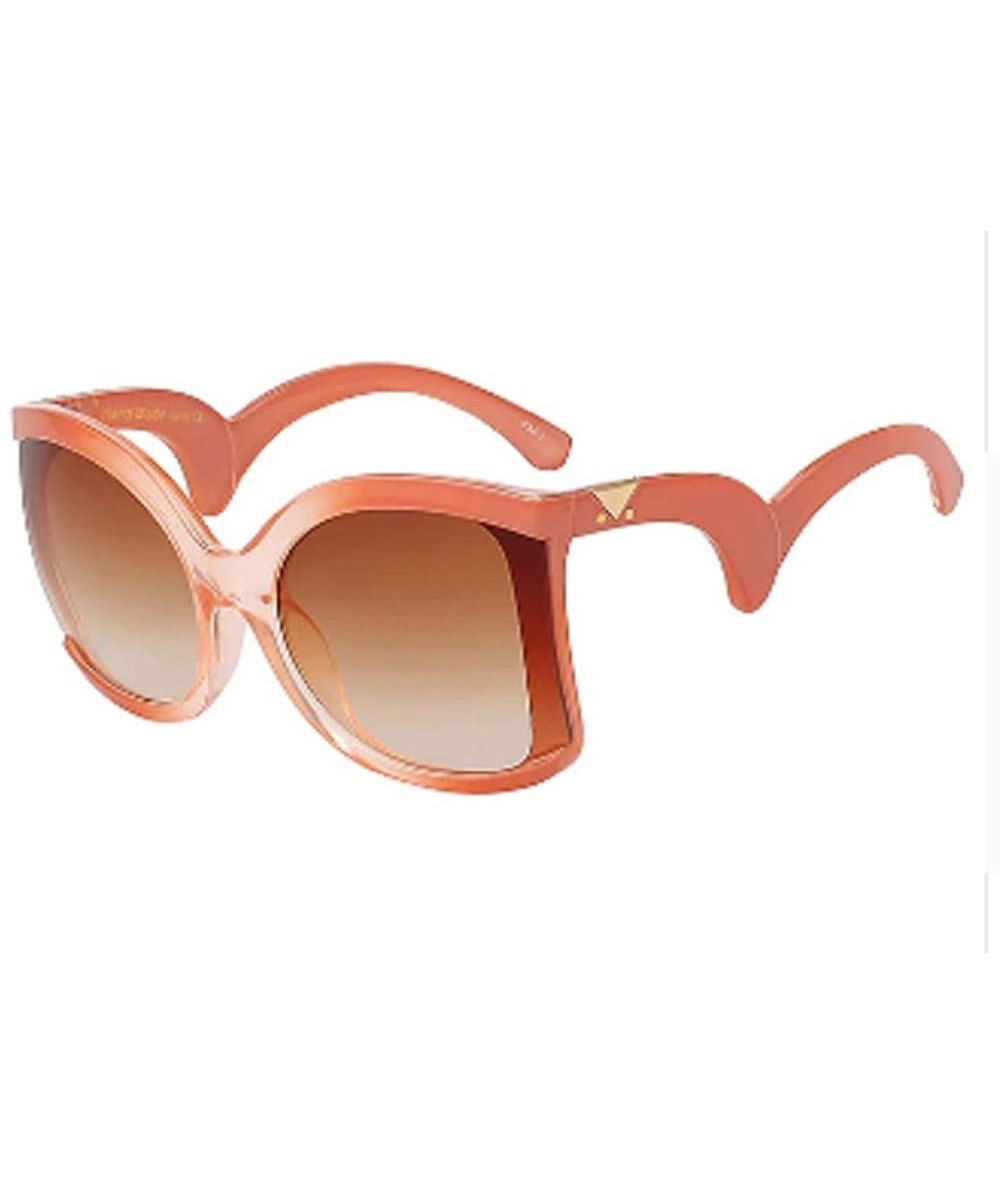 Oversized Ladies Square Sunglasses Women Luxury Brand Design Oversize Shades Female Gradient Lens Sun Glasses Big Frame - CS1...