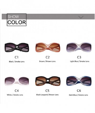 Oversized Ladies Square Sunglasses Women Luxury Brand Design Oversize Shades Female Gradient Lens Sun Glasses Big Frame - CS1...