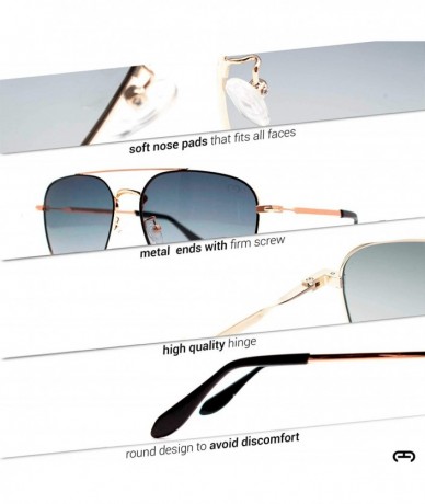 Round p642 Classic Square Style- Polarized & Ultra Lightweight Metal Frame- for Men 100% UV Protection. - CC192TH2D6H $44.06