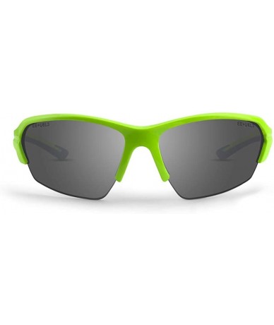 Sport Golf Sport Sunglasses Lime and Blue with Smoke Lens and Lime and Grey with Amber Lens - C718XL5NH96 $52.11