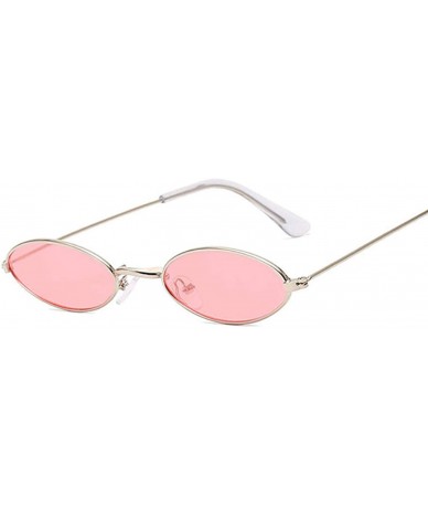 Round Luxury Small Oval Mirror Sunglasses Women Brand Designer Lady Round Sun Glasses Female Street Beat Eyeglasses - CX198ZO...