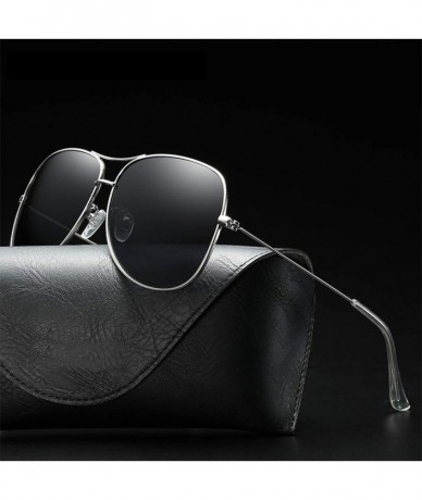 Butterfly Sunglasses Polarized Antiglare Anti ultraviolet Travelling - Silvery - C118WG89DK0 $47.92