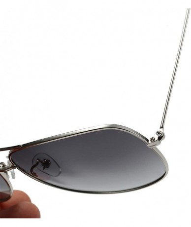 Butterfly Sunglasses Polarized Antiglare Anti ultraviolet Travelling - Silvery - C118WG89DK0 $47.92