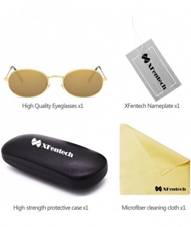 Round New Women's Eyewear Metal Frame Round Retro UV 400 Sunglasses - Gold Frame Gold Lens - CR18DOZHYSR $18.30