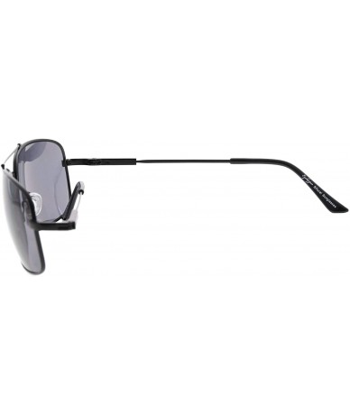 Rectangular Lightweight Flexible Bifocal Sunglasses - Black-grey-lens - CL18NOQ9I7Y $24.60