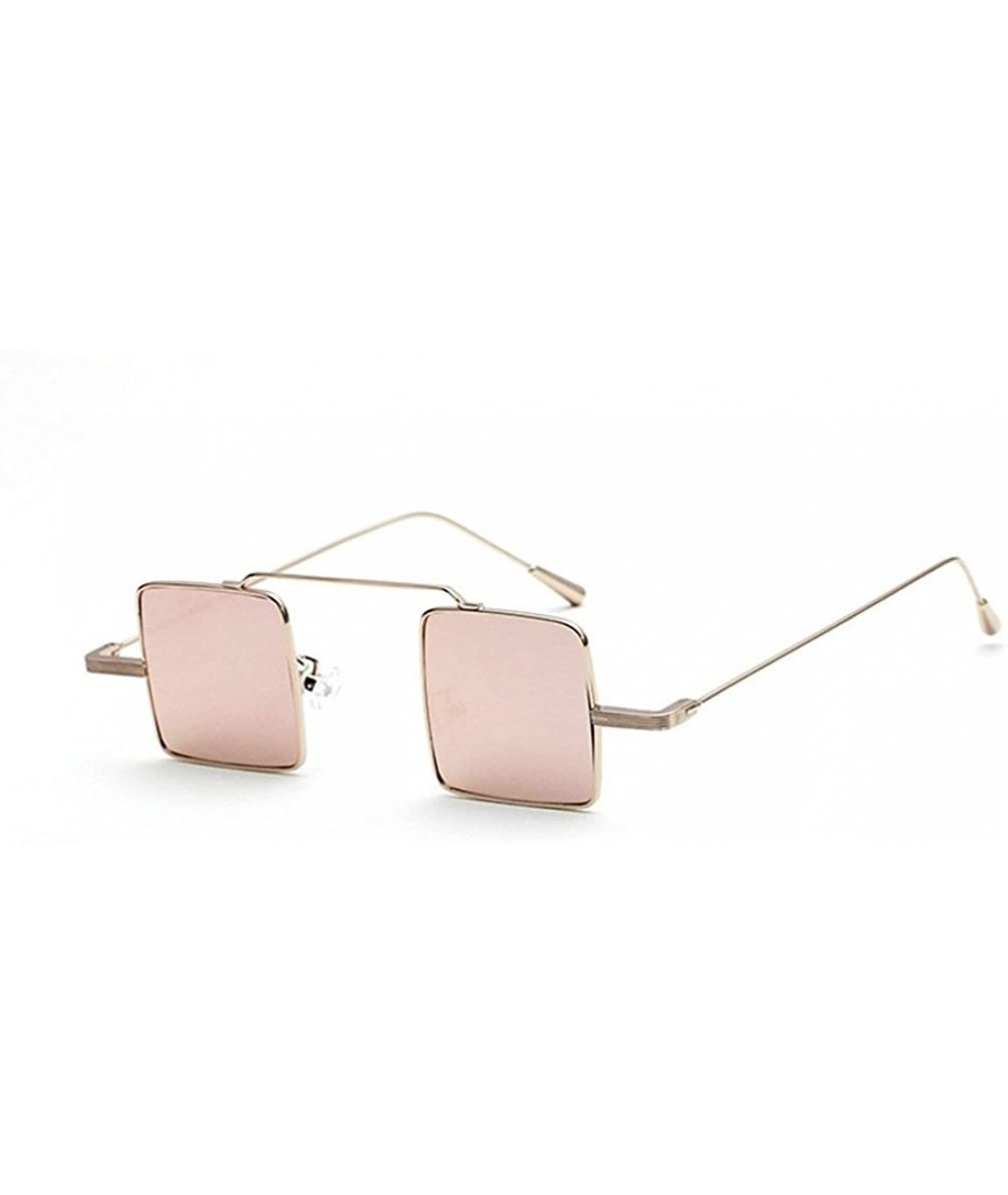 Oval Square Sunglasses Esthetic Idea Designed For Men Lens 36 mm - Gold/Pink - CD12LG0GG6L $34.37