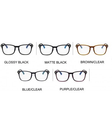 Aviator Sexy Vintage Spectacle Women Square Glasses Frame Computer Gaming Anti-UV Anti Blue Light Rivet Eyeglasses Man - C219...