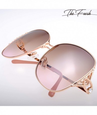 Oval Classic Crystal Elegant Women Beauty Design Sunglasses Gift Box - L152-gold - CR18M0SI7LE $39.93