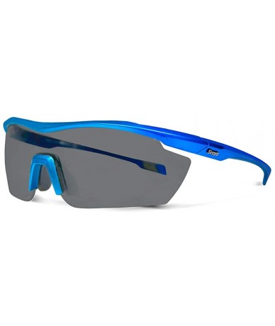 Sport Gamma Blue Fishing Sunglasses with ZEISS P7020 Gray Tri-flection Lenses - CI18KN7WH4Y $34.01