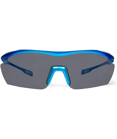 Sport Gamma Blue Fishing Sunglasses with ZEISS P7020 Gray Tri-flection Lenses - CI18KN7WH4Y $34.01