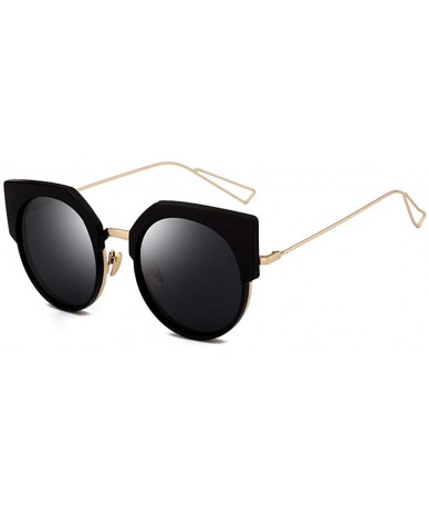 Rimless Polarized Sunglasses Street Style Fashion Round Frame Sunglasses Women - CE18X06UW7L $82.72