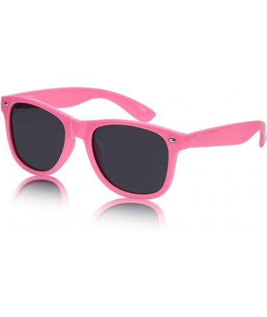 Rectangular Polarized Sunglasses Vintage Retro Designer Unisex Sun Glasses UV400 - Pink - C018CNDYM85 $17.59