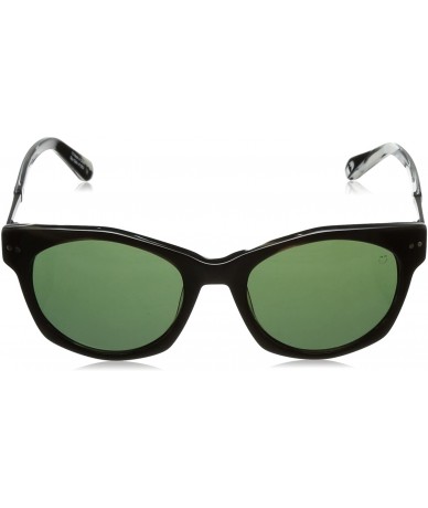 Square Optic Unisex Mulholland Happy Lens Collection Sunglasses- Black/Horn/Grey Green- One Size Fits All - CR11SG8HRHT $82.49