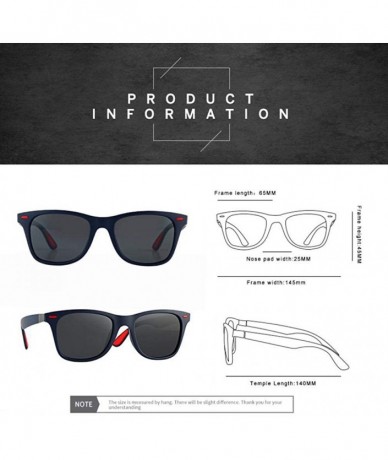 Aviator Sunglasses Classic Retro Square Frame Polarized UV400 Drive Outoodr Sports 1 - 1 - CP18YQUW6RZ $17.50