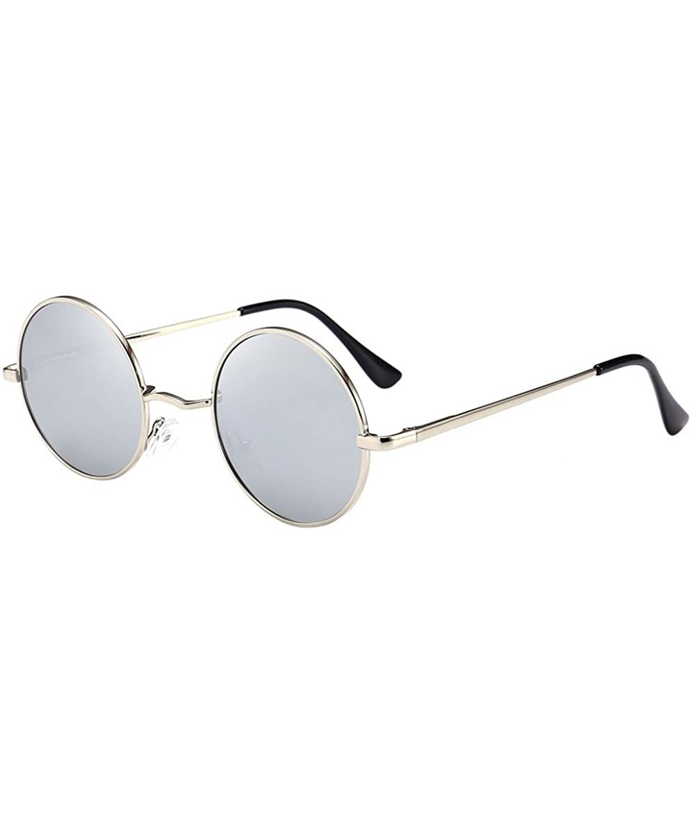 Round Sunglasses Polarized Glasses Eyewear Holiday - G - C318QXHINDD $17.21