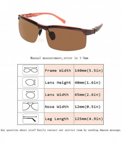 Rimless Unisex Polarized Sunglasses UV400 Protection Designer Sun Glasses for Man/Women - Brown-4 - CO18DA2OLYT $17.36