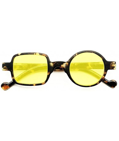 Round glasses Fashion Shades Sunglasses - Yellow - CU192QQIYUQ $24.91