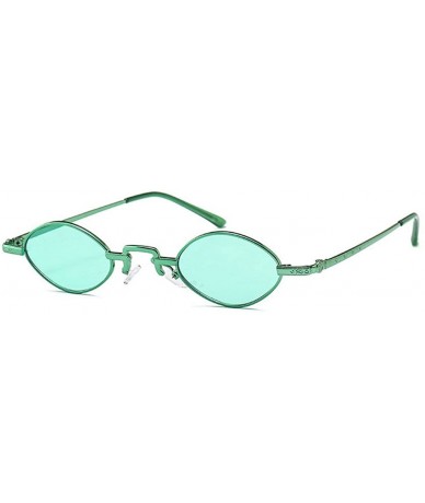 Oval Super Cute Oval Sunglasses Womens Mens 2018 Small Chic Design Eyewear UV400 - Green - CA18DKYDQU4 $23.31