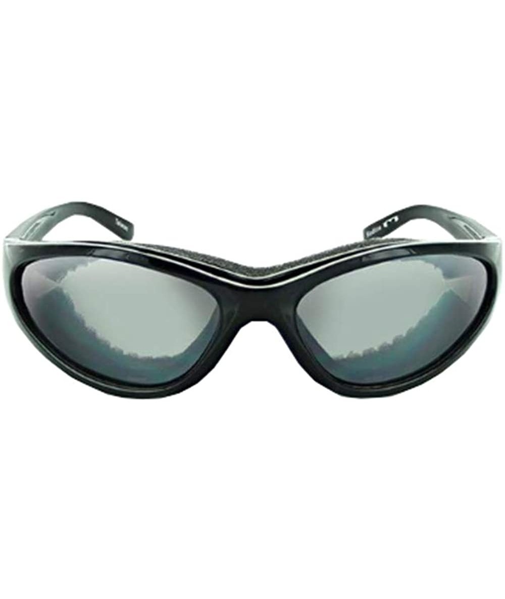 Sport Mountain Shades- Unisex Sports Sunglasses - Motoreyez Frame- Redline Smoke Lens - C418NK00M9D $46.81