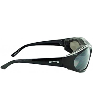 Sport Mountain Shades- Unisex Sports Sunglasses - Motoreyez Frame- Redline Smoke Lens - C418NK00M9D $46.81