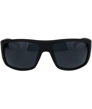 Rectangular Matte Black 90s Classic Manly Gangster Cholo Minimal Warp Sunglasses - C118QTHSM8M $17.95