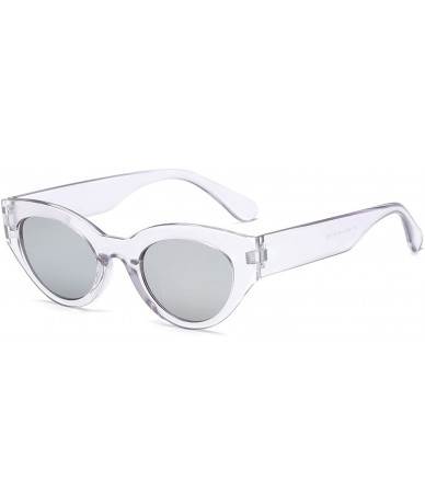 Aviator Cat Eye Sunglasses for Women - Plastic Frame Vintage Clout Goggles - C518D44EI42 $19.09