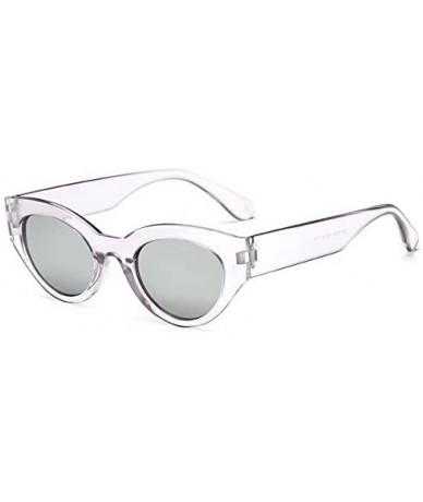 Aviator Cat Eye Sunglasses for Women - Plastic Frame Vintage Clout Goggles - C518D44EI42 $19.09