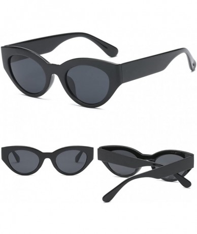 Aviator Cat Eye Sunglasses for Women - Plastic Frame Vintage Clout Goggles - C518D44EI42 $19.09