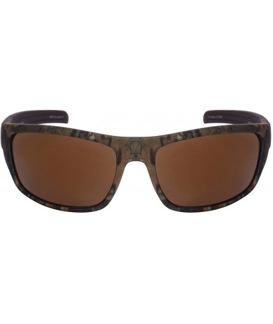 Sport Sports Sunglasses with Mirrored Lens 5700054PSF-REV - Brown Camo/Brown - C3125V498JP $20.69