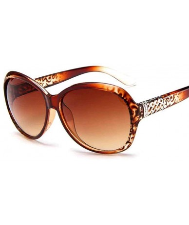 Aviator 2019 Classic Oversized Sunglasses Women Brand Designer Ladies Sun Purple - Red Wine - CX18Y2NDAX9 $19.21