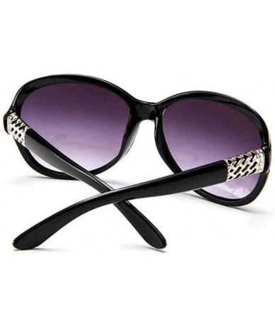 Aviator 2019 Classic Oversized Sunglasses Women Brand Designer Ladies Sun Purple - Red Wine - CX18Y2NDAX9 $19.21