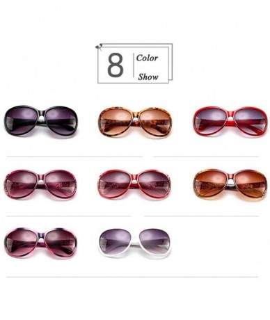 Aviator 2019 Classic Oversized Sunglasses Women Brand Designer Ladies Sun Purple - Red Wine - CX18Y2NDAX9 $19.21