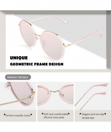 Cat Eye Oversized Octagon Sunglasses Women Vintage Polarized UV Protection Unique Brand Designer Shades S55 - C018TZZ645X $25.76