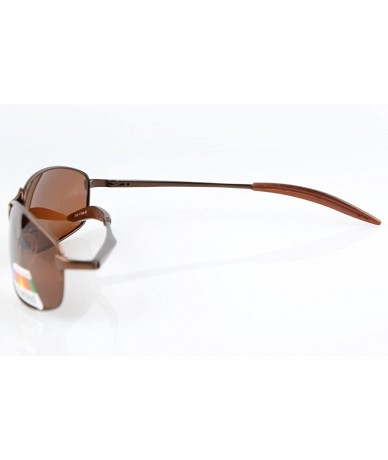 Sport Metal Frame Fishing Golf Cycling Flying Outdoor Polarized Sunglasses - S15005 Polarized Brown Frame/Brown Lens - CK126E...