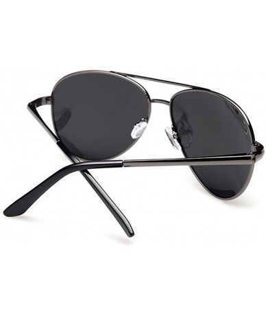 Aviator Polarized classic Plastic Sunglasses for Outdoor sports Driving Fishing - Gun - CR12F8HOWH3 $23.88