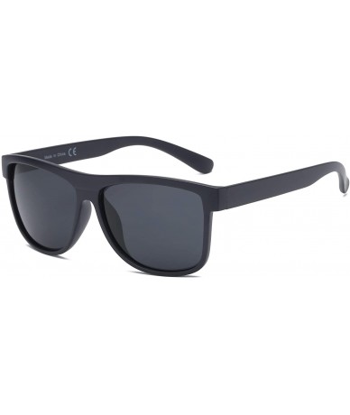 Square Classic Square Fashion Sunglasses - Navy Blue - CC18WU83G6N $36.03