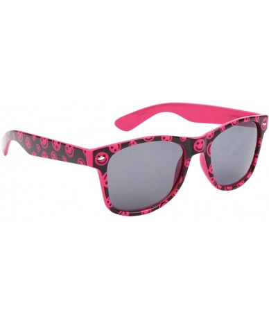 Wayfarer 2 Pair HQ+ Smile Fancies by Sojayo (Multiple Colors) - 1 Blue & 1 Dark Pink (2 Pack) - CZ18C4U8ADM $26.66