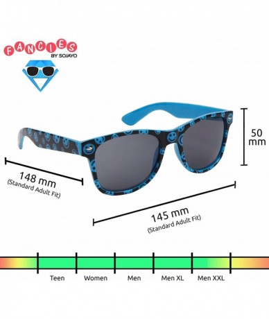 Wayfarer 2 Pair HQ+ Smile Fancies by Sojayo (Multiple Colors) - 1 Blue & 1 Dark Pink (2 Pack) - CZ18C4U8ADM $26.66