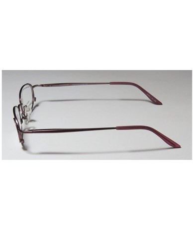 Rimless 717 Womens/Ladies Designer Full-rim Sunglass Lens Clip-Ons Strass Spring Hinges Eyeglasses/Eyeglass Frame - Plum - CD...